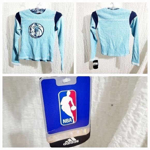 NBA Adidas Dallas Mavericks Tee Girl's Size Small 7/8 - Picture 1 of 11